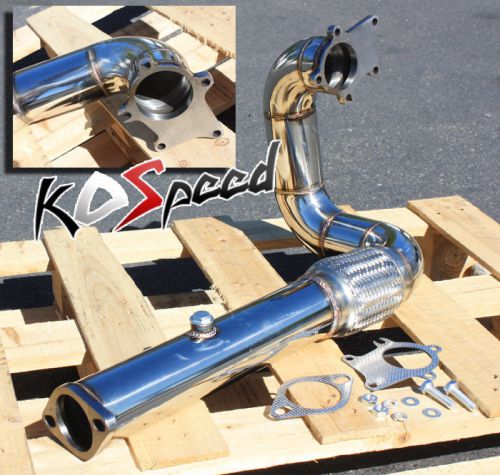 B/d series engine 3&#034; stainless ss driver side t3 5 bolt turbo downpipe down pipe