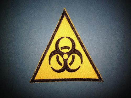 Biohazard bio-hazard  biker vest jean leather jacket hat backpack hoodie patch