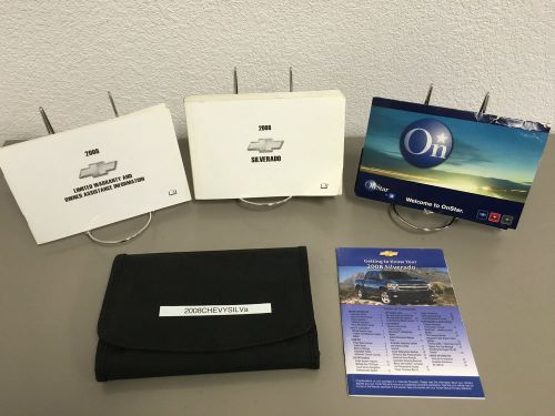 2008 chevrolet silverado genuine oem owner&#039;s manual set with case-free shipping