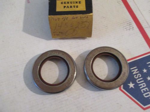 2 nos gm rear axle seals 1949-56 cadillac 59-64 pontiac 55-64 oldsmobile 1455257