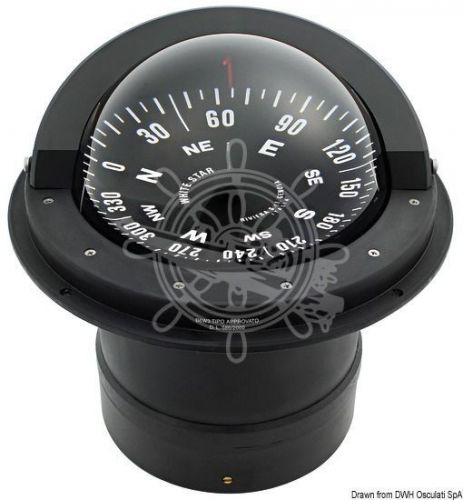 Riviera boat marine compass flat rose for sail boats recess fitting