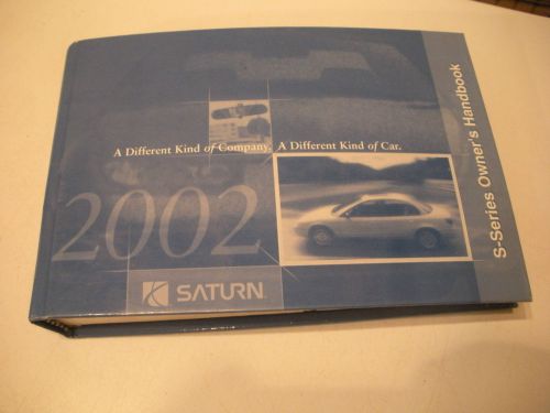 2002 saturn s series owners manual handbook