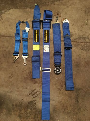 Scroth racing 6 six point harness blue