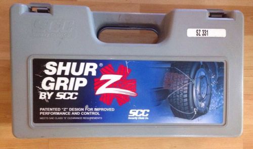 New - scc shur grip z tire chains, # sz 331. assorted tire sizes 14&#034; to 18&#034; usa