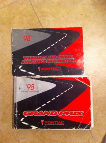 1998 pontiac grand prix owner&#039;s manual and warranty supplement guide