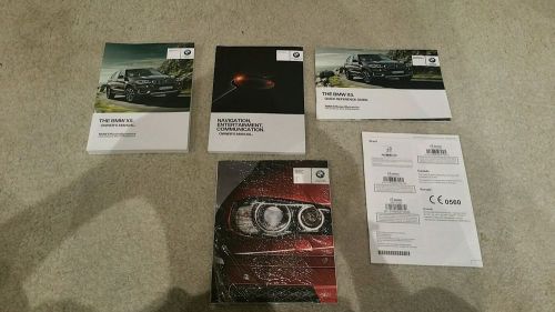 Bmw x5 2014 owners manual with navigation guide and case--c0296-b