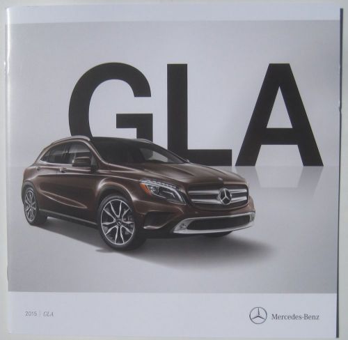 2015 mercedes benz gla 28-page original car sales  brochure - gla250 gla45 amg