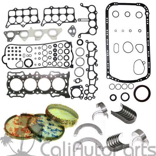 90-93 honda accord 2.2l sohc f22a1 f22a4 f22a6 *graphite full set rings bearings