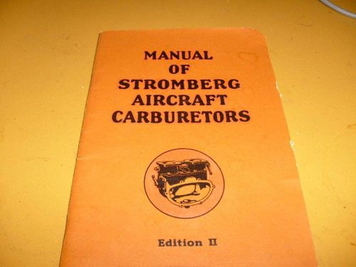 1927 manual of stromberg carburetors