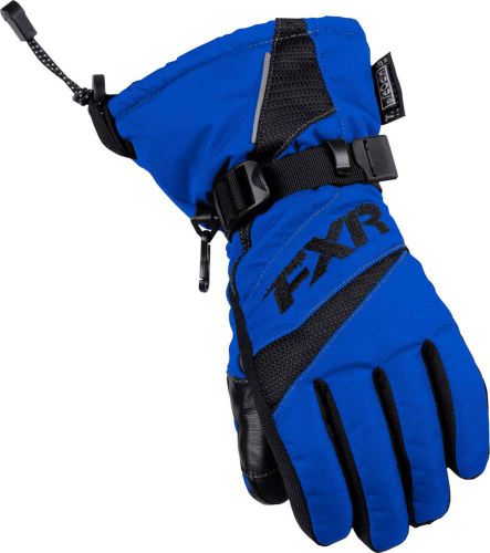 New fxr-snow helix race child waterproof gloves, blue, small/sm