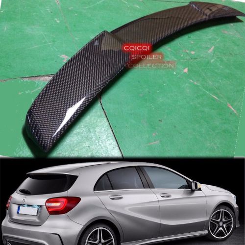 Carbon fiber m-benz 13-16 w176 a class hatchback dto roof spoiler extend ◎