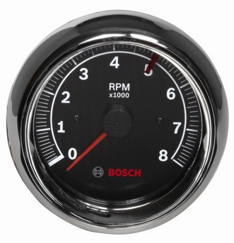 Bosch 3 3/8 inch sun super tach ii black / chrome bezel  fst7901 0-8000 rpm