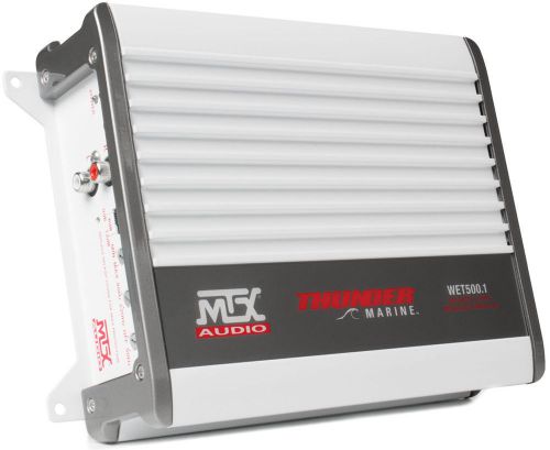 New! mtx wet500.1 500w monoblock class-d water resistant marine amplifier