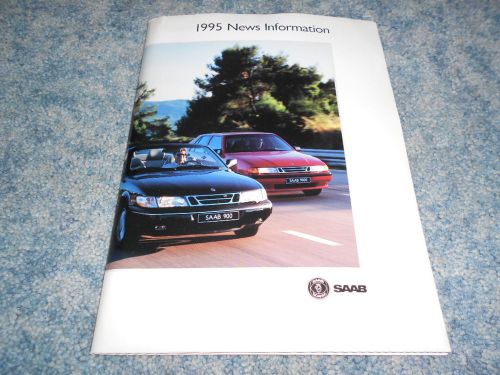 1995 saab 900 9000 press news media information packet : used