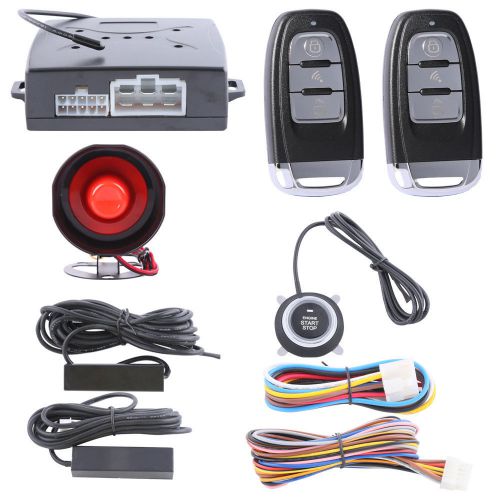 Hopping code pke car alarm passive keyless entry auto starter push button start