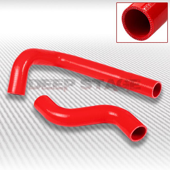 3-ply silicone radiator hose tube 93-97 rx-7 fd3s s6/s7 r2 13b-rew turbo red
