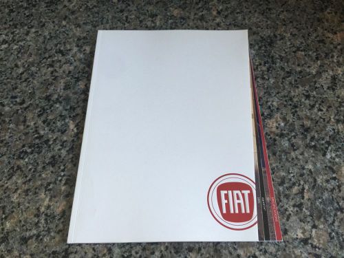 Fiat model line brochure includes: 500l abarth 500 new
