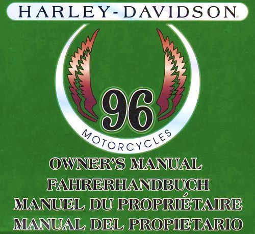 1996 harley-davidson  international owners manual -sportster-dyna-softail-tour