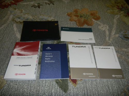 2009 toyota tundra owners manual set + free shipping