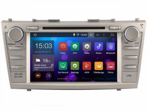 Quad core android 8&#034; toyota camry/aurion 2007-2011 gps nav car stereo dvd player