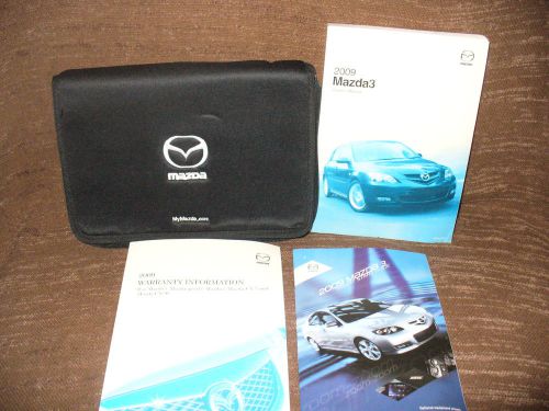 2009 09 mazda3 owners manual with case  200