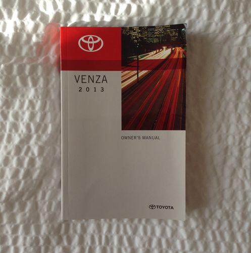 13 2013 toyota venza owners manual 