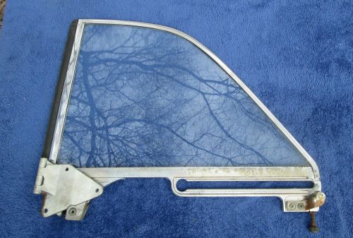 1963 ford fairlane 500 passenger side quarter window glass no cracks nice shape