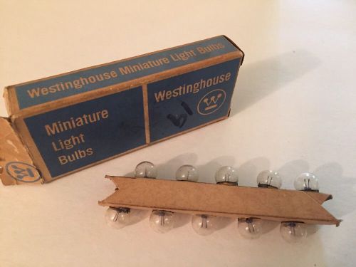 Vintage westinghouse miniature light bulbs in original box nos