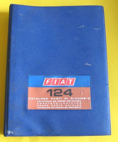 Fiat 124 sedan &amp; wagon genuine spare parts book mechanical &amp; electric 180 pages