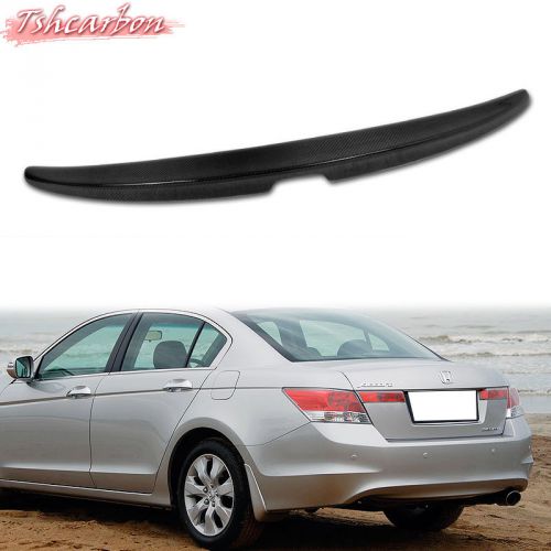 Carbon honda accord 8th sedan oem type rear us trunk spoiler rear 2008-2012 ex