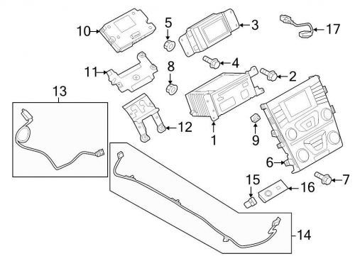 Ford oem gps navigation system antenna cable ds7z14d202d image 14