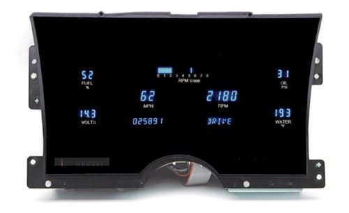 Dakota digital dash 88 89 90 91 chevy gmc pickup truck gauge cluster vfd3-88c-pu