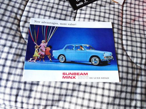 1965 sunbeam minx  factory sales brochure  nos excellent