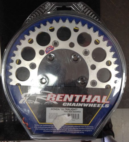 Renthal rear sprocket 52 tooth honda cr xr &amp; crf 125 250 500 250f 450x 150 230