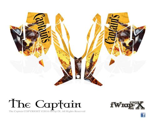 Captain morgan inspired arctic cat sled wrap decals procross-proclimb 2012-2013