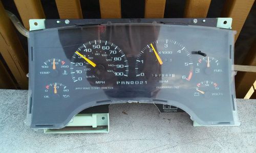 Chevy s 10 blazer/jimmy gauge/instrument cluster 1996