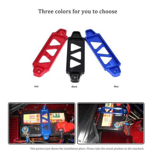 Car battery tie down brace bar aluminum alloy mount bracket holder 3 color b7w3