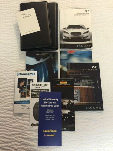 2013 jaguar xf with navigation owners manual set free shipping