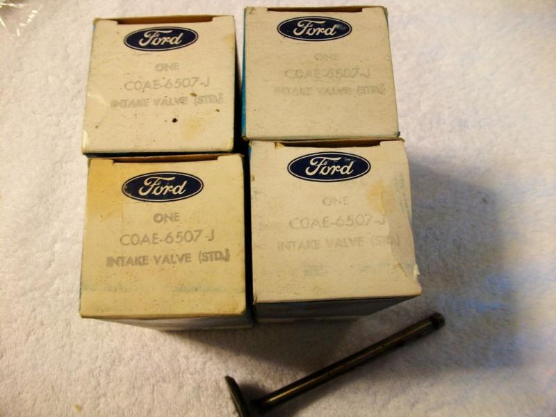 1960 60 ford nos intake valves lot of four c0ae-6507-j    std