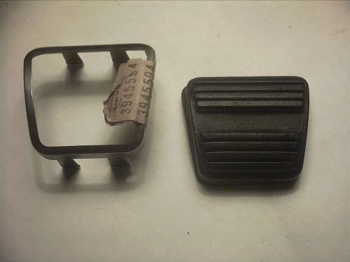 69 1969 camaro rare! nos park brake pedal pad &amp; trim 3945593-594 z28 copo zl1