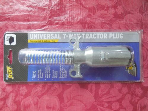 Universal 7way tractor plug heavy duty die cast zinc cable protector 7 inches l.