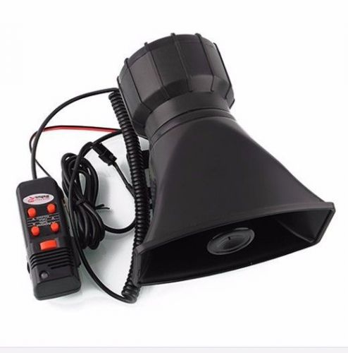 100w 5 sounds car truck loud horn siren police ambulance fire alarm mic