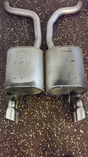 Corvette c6 oem exhaust rear section mufflers axle pipes from 2005