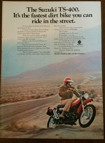 Vintage suzuki ad