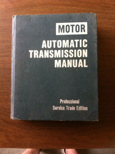 Automatic transmission manual professional service trade edition 1985