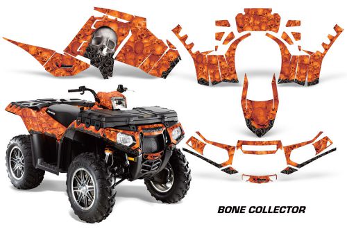 Amr racing polaris sportsman 850 graphic kit wrap quad decal atv 14-15 bones org