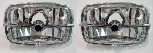 78-81 camaro correct z28 park parking lights lamps new set with chrome bar!