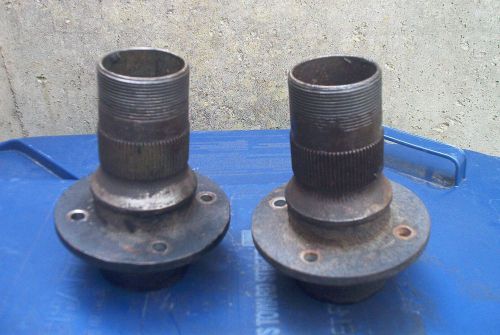 2 mgb wire wheel knock offs knockoff hubs used