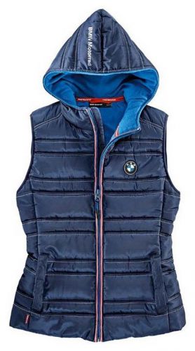 Bmw genuine motorcycle riding bmw logo women&#039;s bodywarmer xl extra large blue