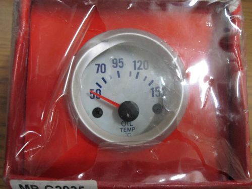 Type r 52mm oil temp gauge silver  50 to 150 degrees celsius